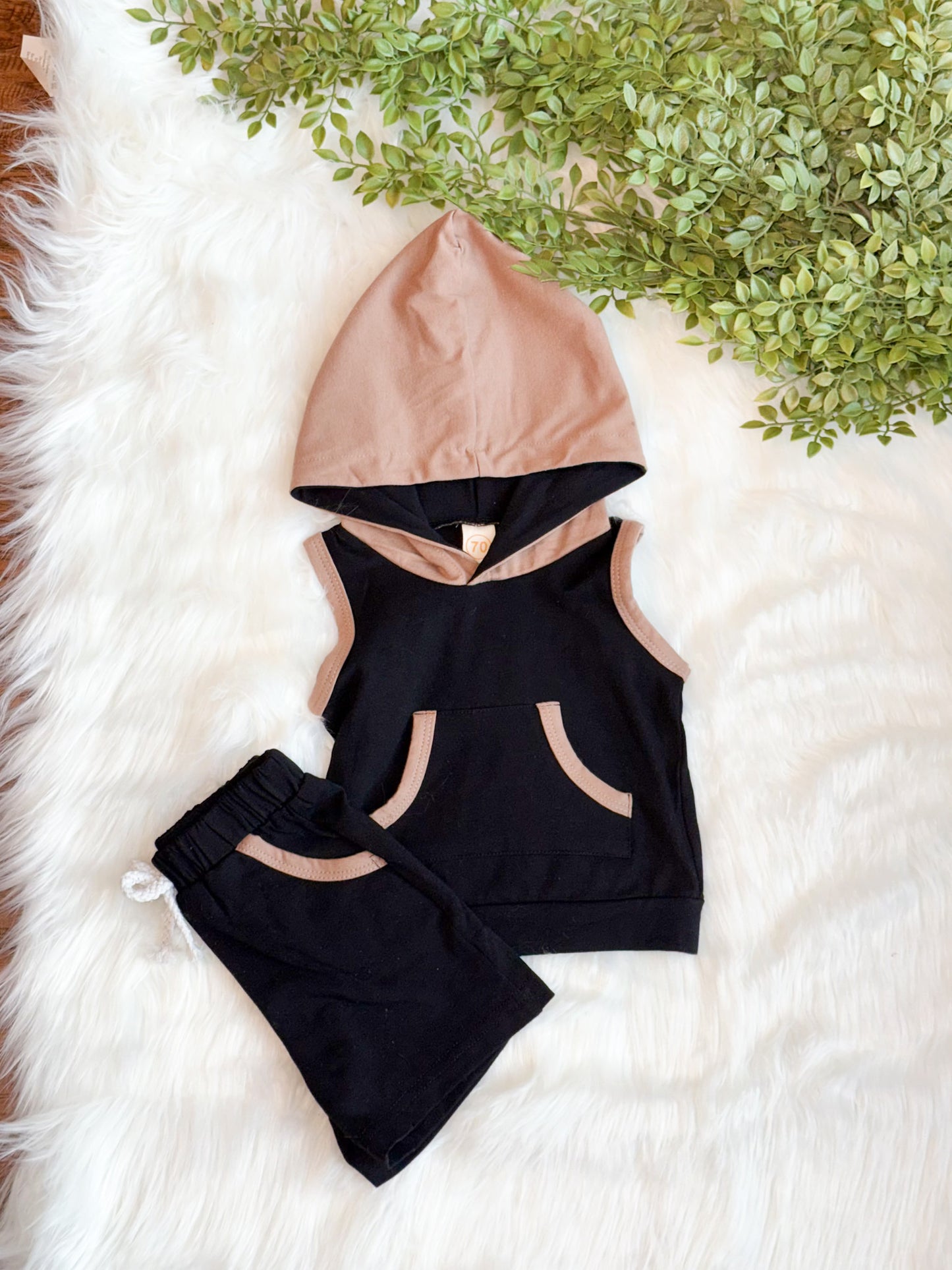 🏴‍☠️ Little Rebel Sleeveless Hoodie Set